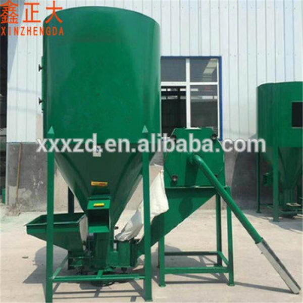 Horizontal poultry feed making and mixing machine animal feed grinder machine
