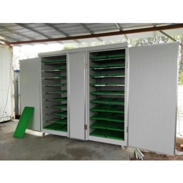 hydroponic green forage growing machine for animal feed